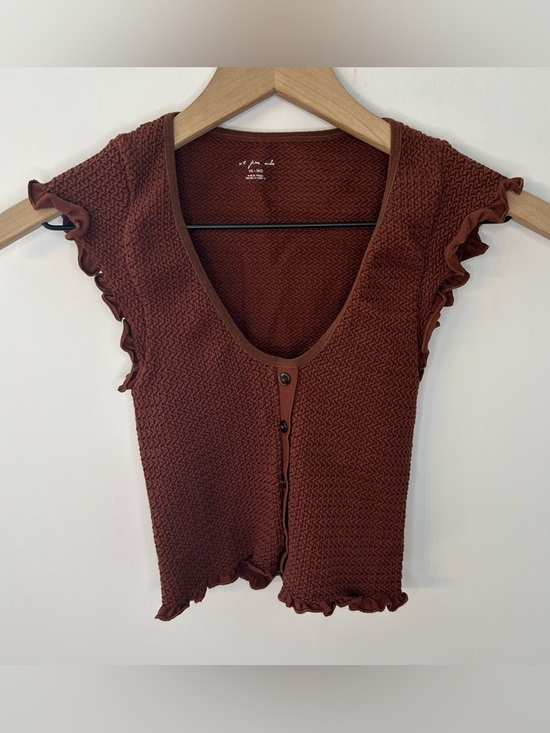 Out From Under for Urban Outfitters Women’s Ida Seamless Top in Chocolate, M/L - Picture 4 of 8